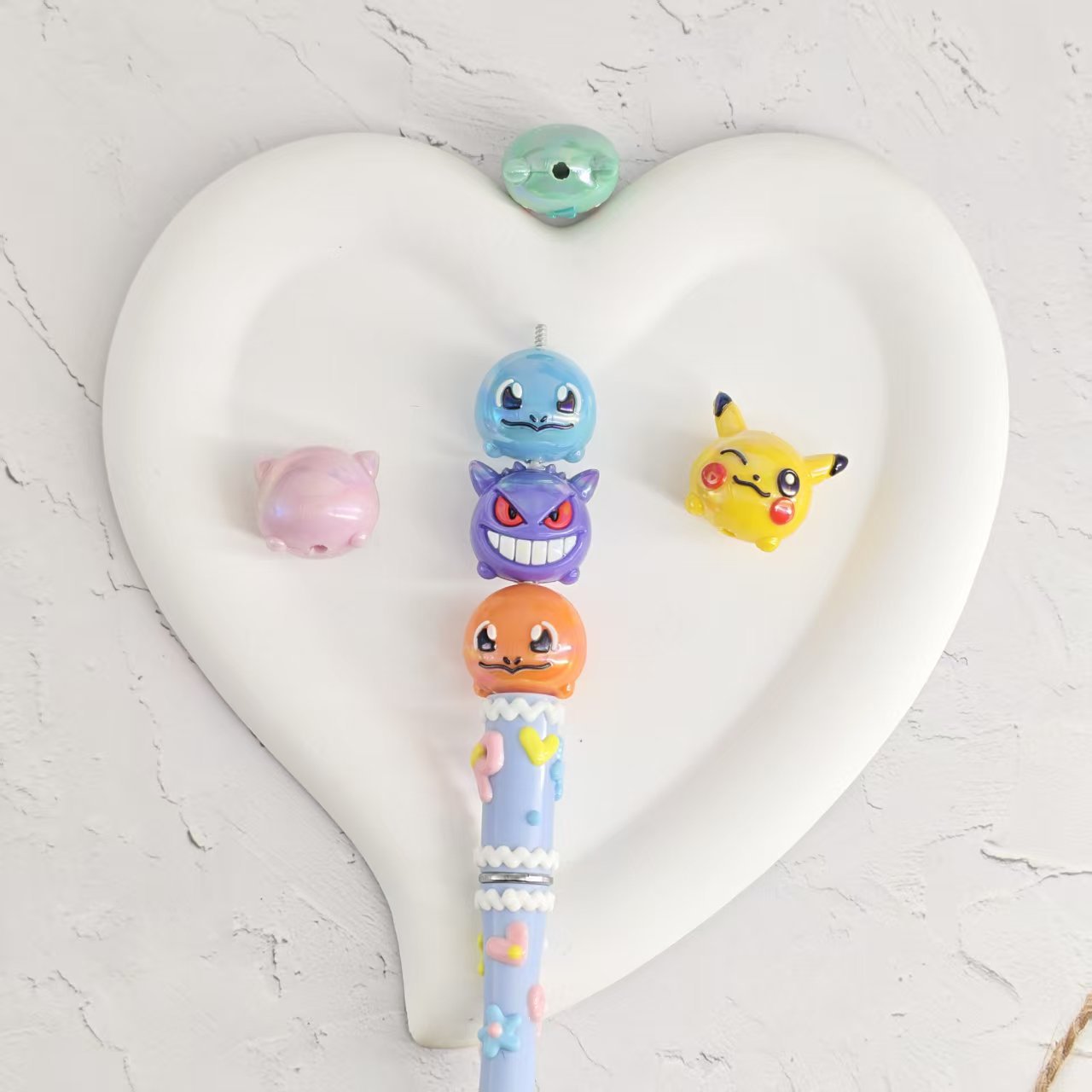 Penn Reel Fierce - 10PCS Pokemon Gengar Pikachu PVC focal