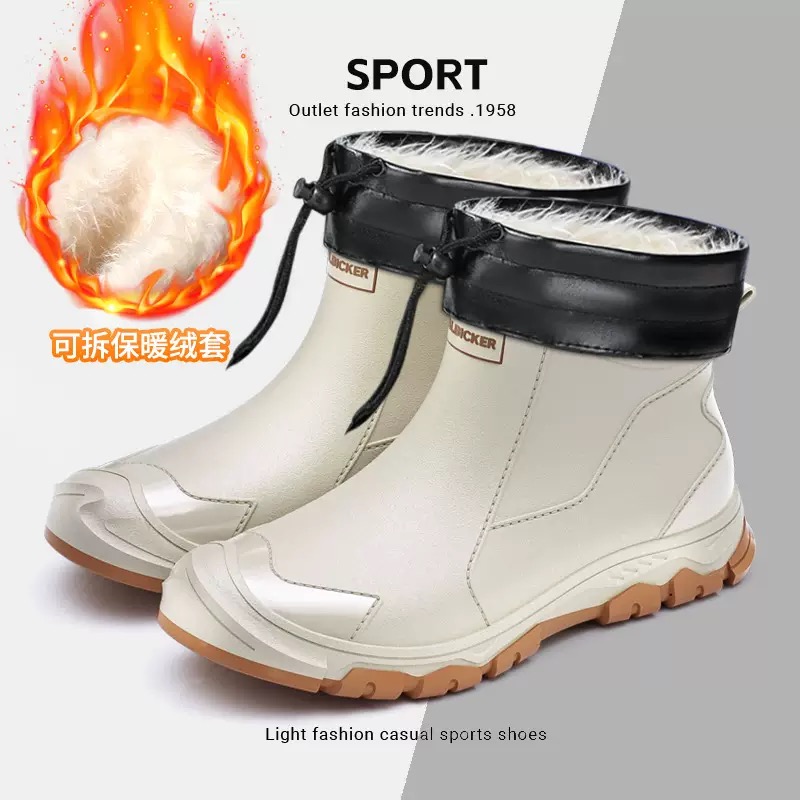 Waterproof Men's Rain Shoes Fa - Fishing Socks 评论和价格