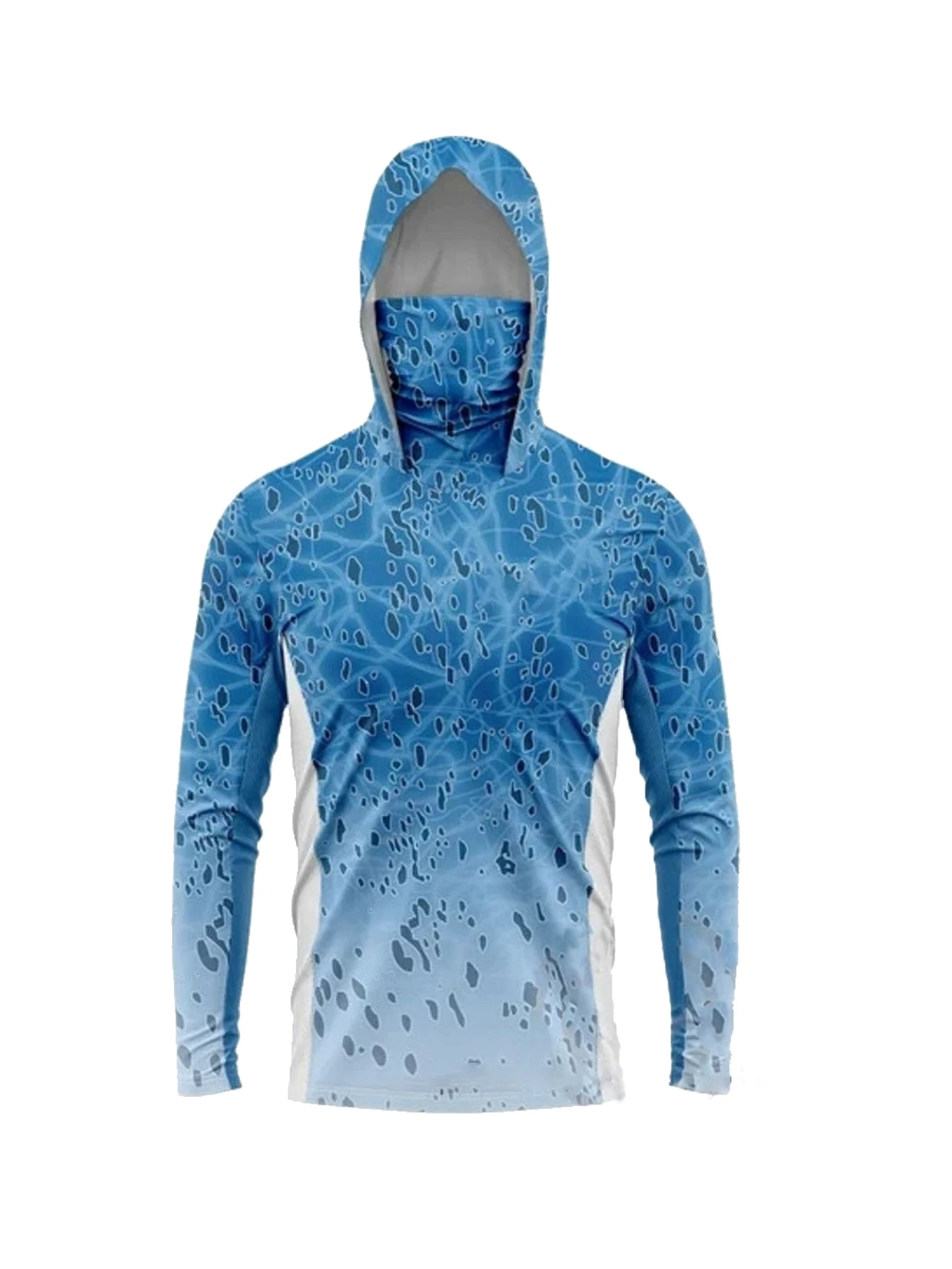 Men Long Sleeve Fishing Hoodie - Fishing Shirt Uv Protection 评论和价格