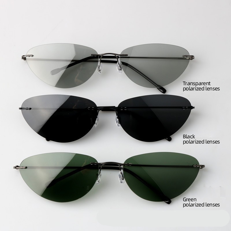 Fashion Rimless Sunglasses, Ca - Fishing Sunglasses Polarized 评论和价格