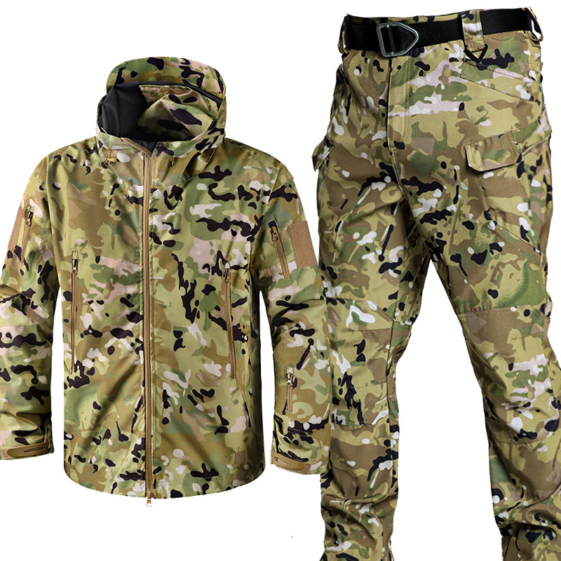 Men's Waterproof Softshell Fle - Fishing Jacket Waterproof 评论和价格