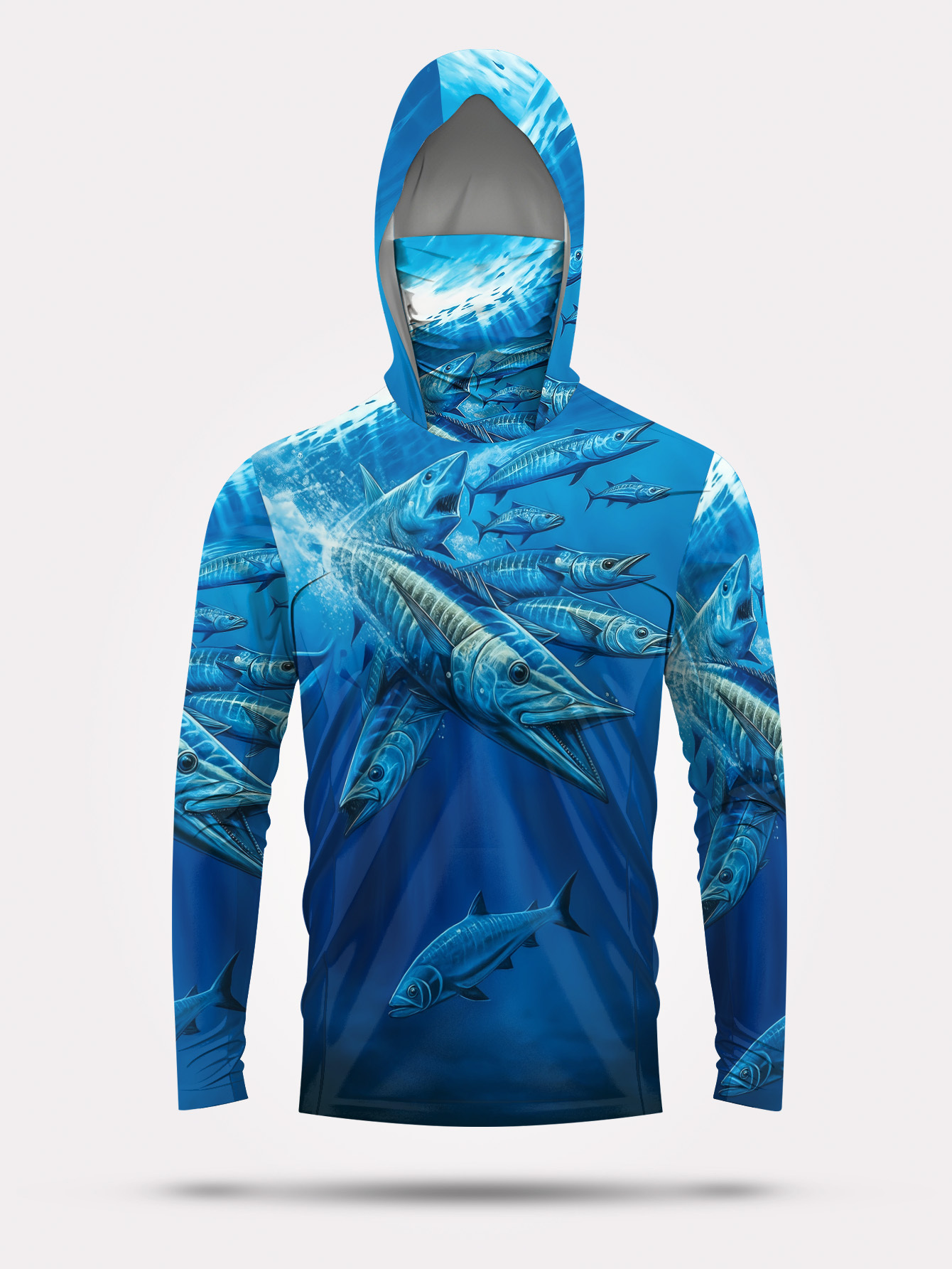 Men Hood Fishing Shirt long sl - Fishing Shirt Uv Protection 评论和价格